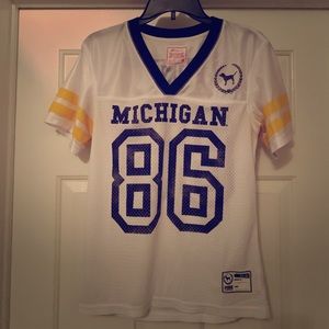 COPY - Pink UofM Michigan Football Jersey